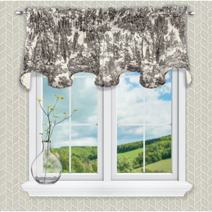 Black Toile Valances Kitchen Curtains You Ll Love In 2020 Wayfair