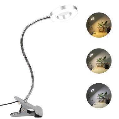 3 Colour 10 Brightness Clip Lamp with Flexible Neck Clip On Reading Light dowowdo 48 LED Eye Protect Book Light USB Desk Reading Light for Reading Studying Working Video Conference Lighting White