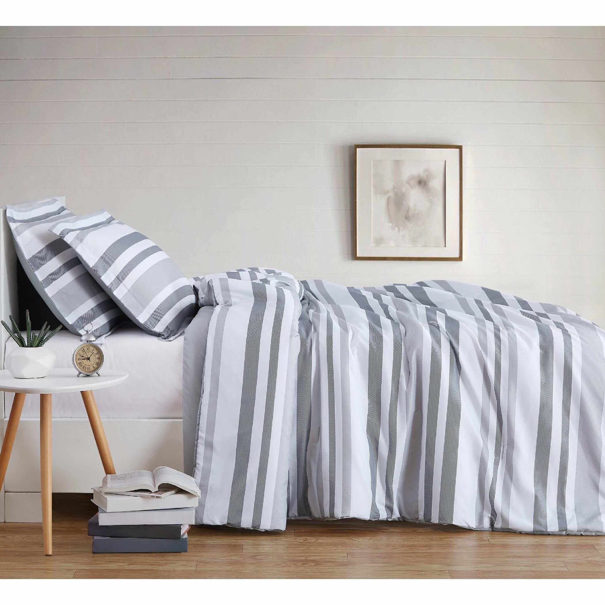 Truly Soft Curtis Stripe Duvet Cover Set Reviews Wayfair