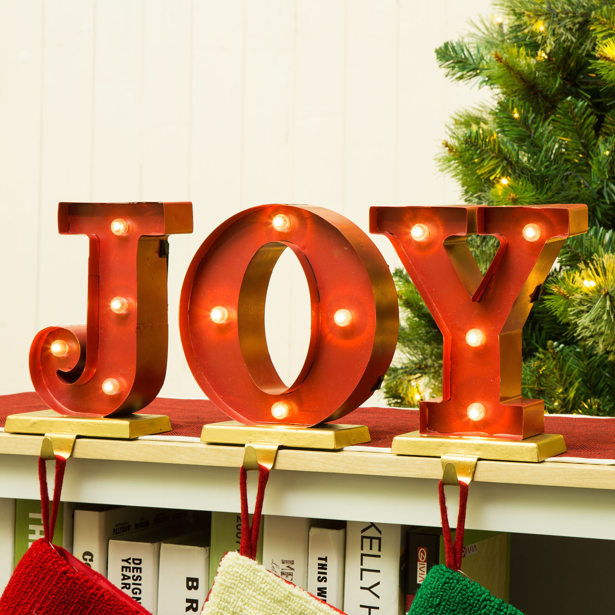 Glitzhome Joy Stocking Holder & Reviews Wayfair