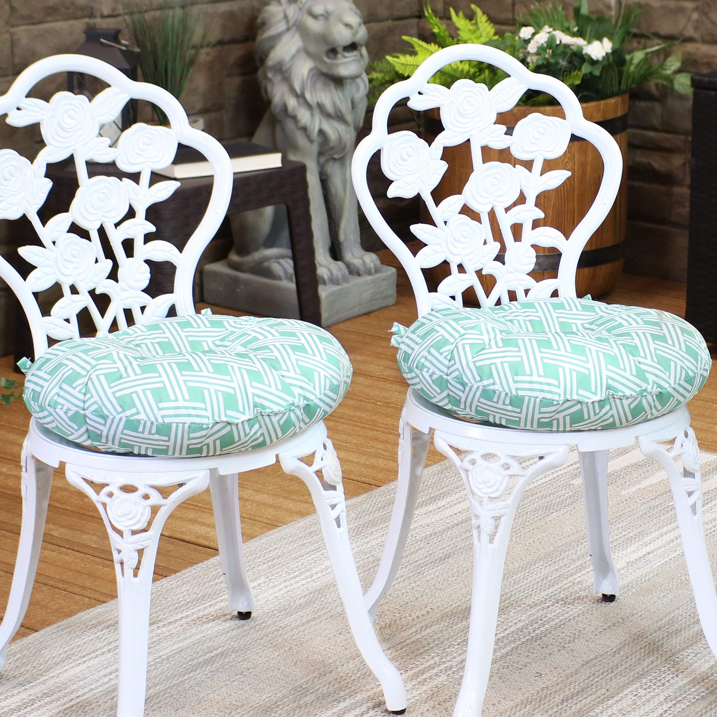 outdoor seat cushions set of 2