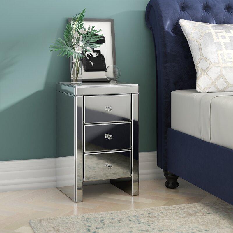 Fairmont Park Duffey 3 Drawer Bedside Table Reviews Wayfair Co Uk