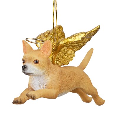 Design Toscano Chihuahua Dog Angel Hanging Figurine