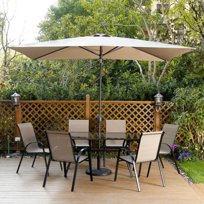 ( different color ) Barrios 10' Rectangular Market Umbrella