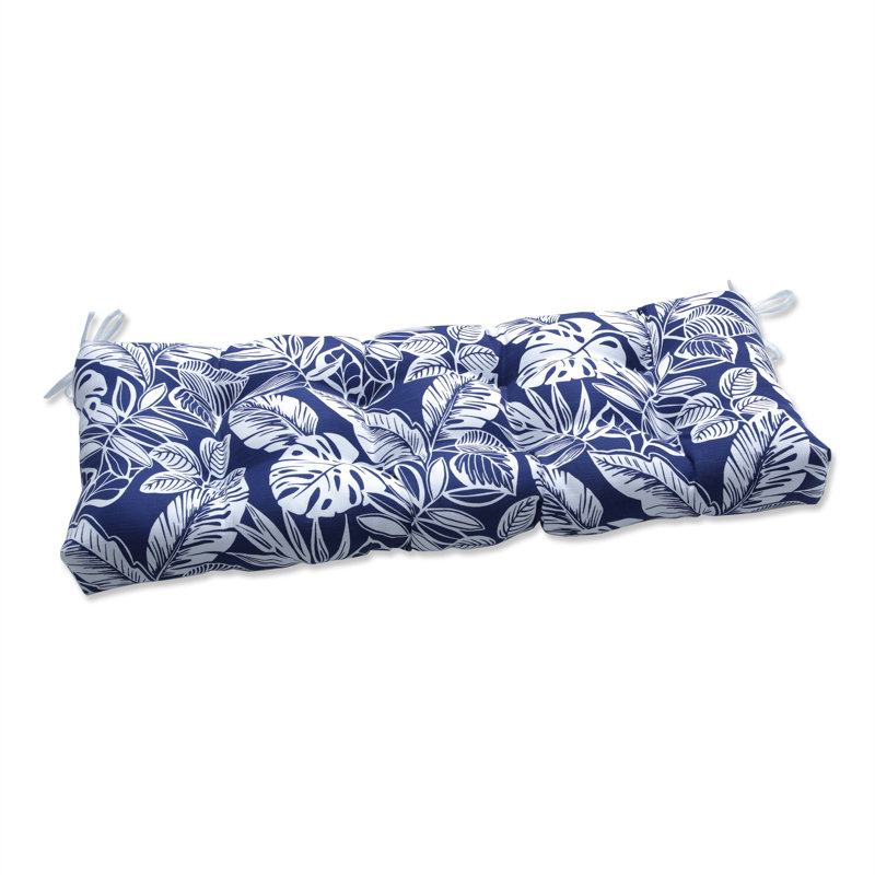 Delray Indoor/Outdoor Seat Cushion Fabric: Navy, Size: 5" H x 44" W x 18" D