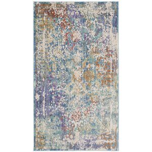 Mellie Green/Beige/Purple Area Rug