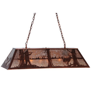 Go to store & view more images Meyda Tiffany Deer Hunter 9-Light Pool Table Light