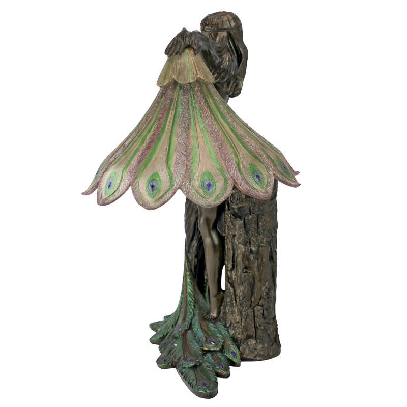 Design Toscano The Peacock Goddess Illuminated Figurine & Reviews Wayfair