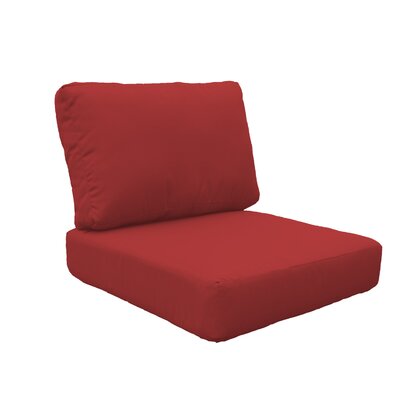 Miami Outdoor Lounge Chair Cushion Tk Classics Fabric Terracotta
