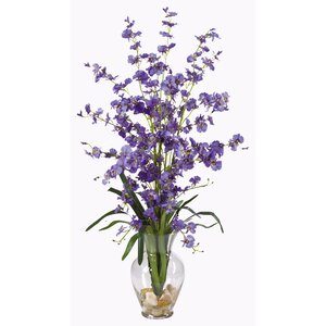 Dancing Lady Liquid Illusion Silk Orchid Flowers in Purple