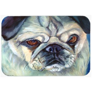 Pug in Thought Kitchen/Bath Mat