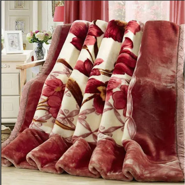2 Ply Printed Top Quality Super Soft Blanket Silk Touch Single Size Mink Blanket 