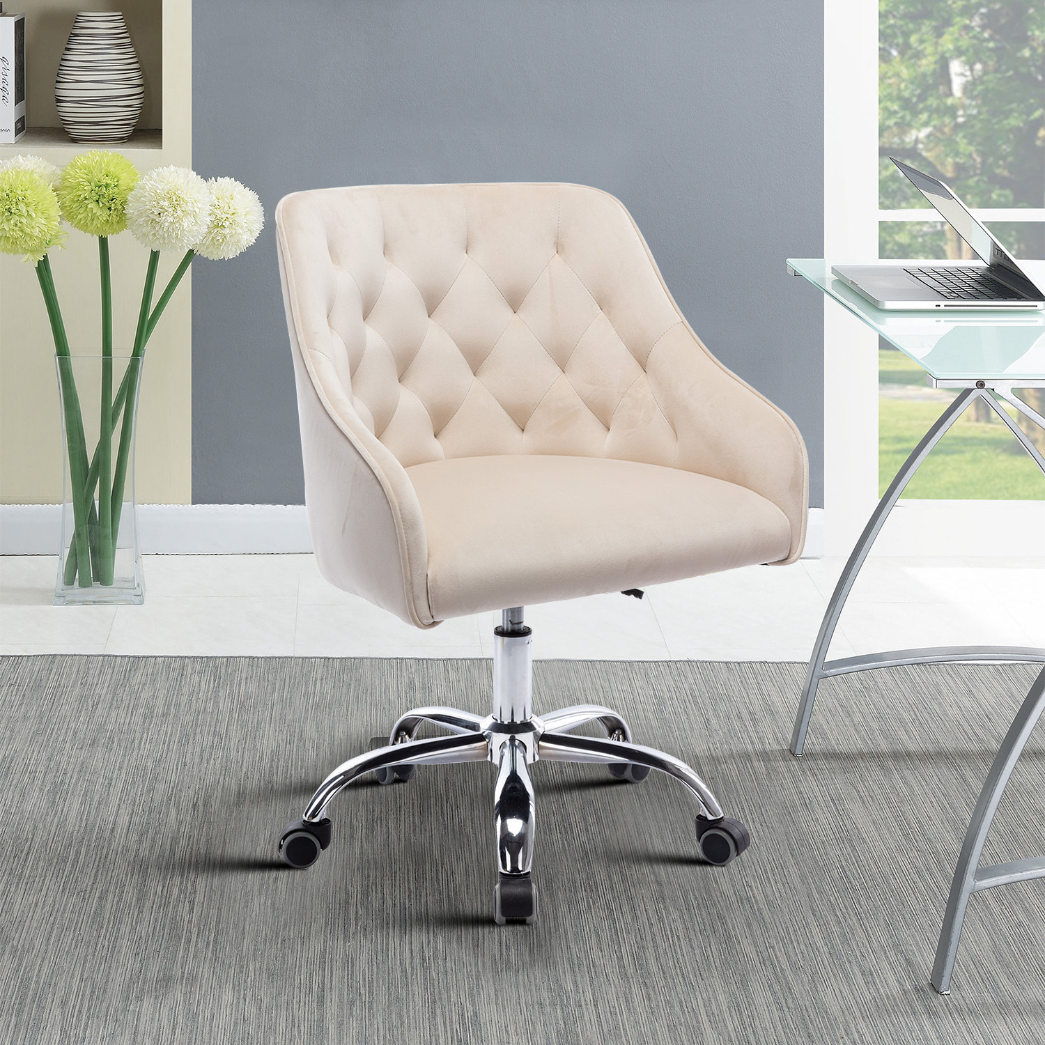 Rosdorf Park Comfortable Task Chair Hight Adjustable Leisure Office ...