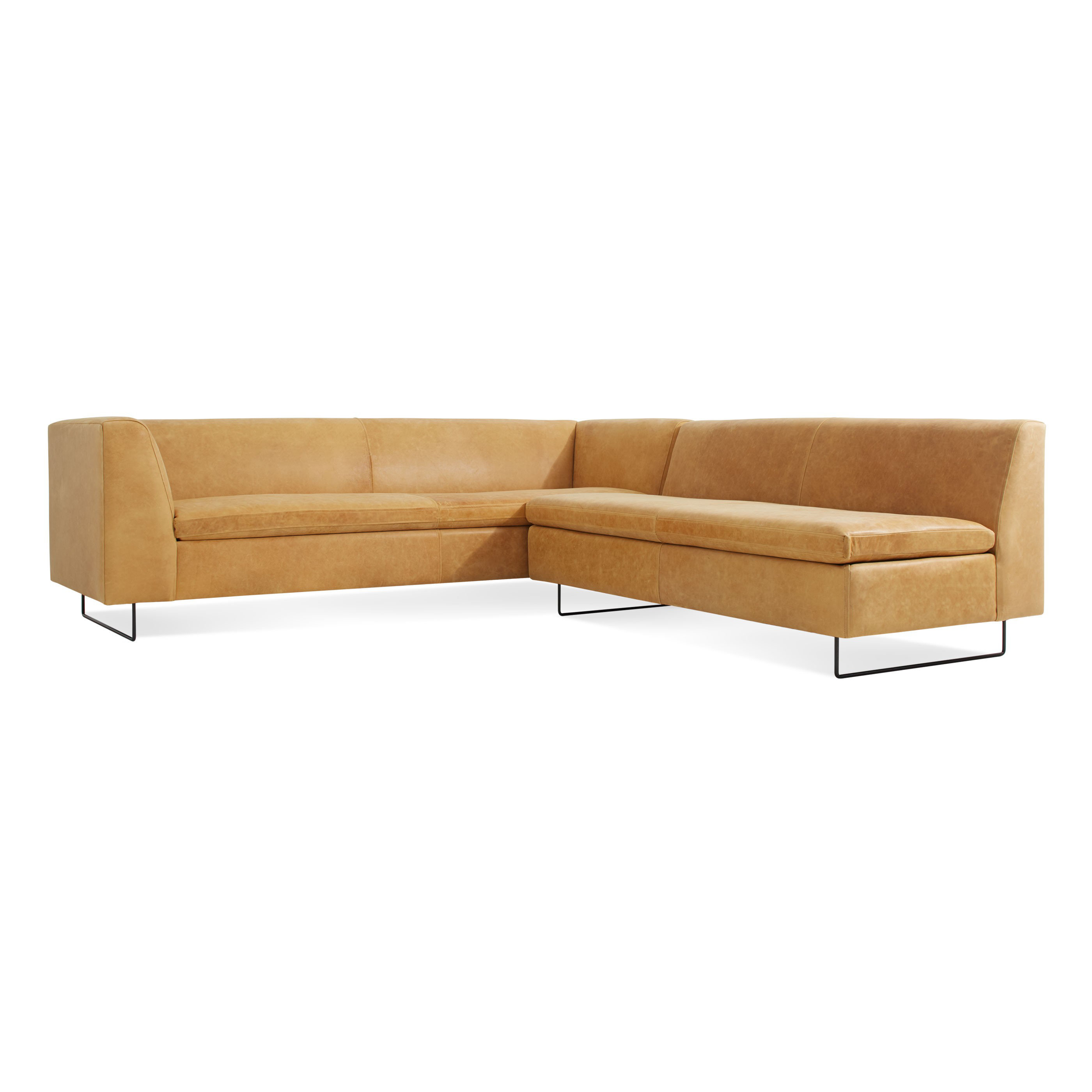 Blu Dot Bonnie And Clyde Leather 100 Symmetrical Sectional Wayfair Blu Dot Bonnie And Clyde Leather 100