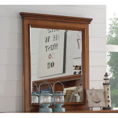 Congdon Rectangular Dresser Mirror Harriet Bee Color Cherry Oak