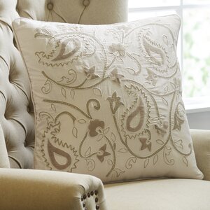 Paisley Applique Pillow Cover