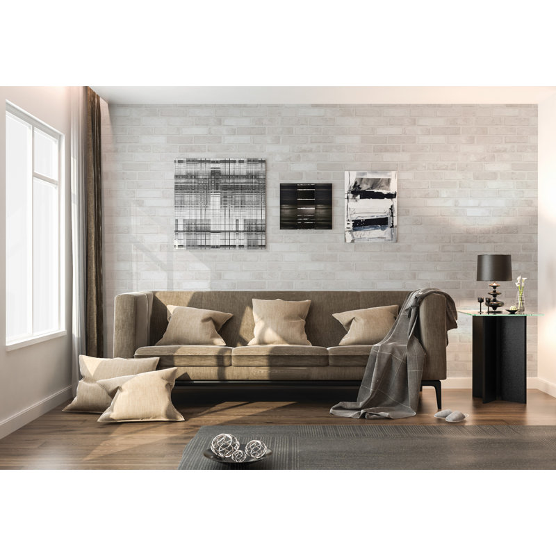 Gracie Oaks Balderas Washed Brick 23 6 L X 118 1 W Paintable