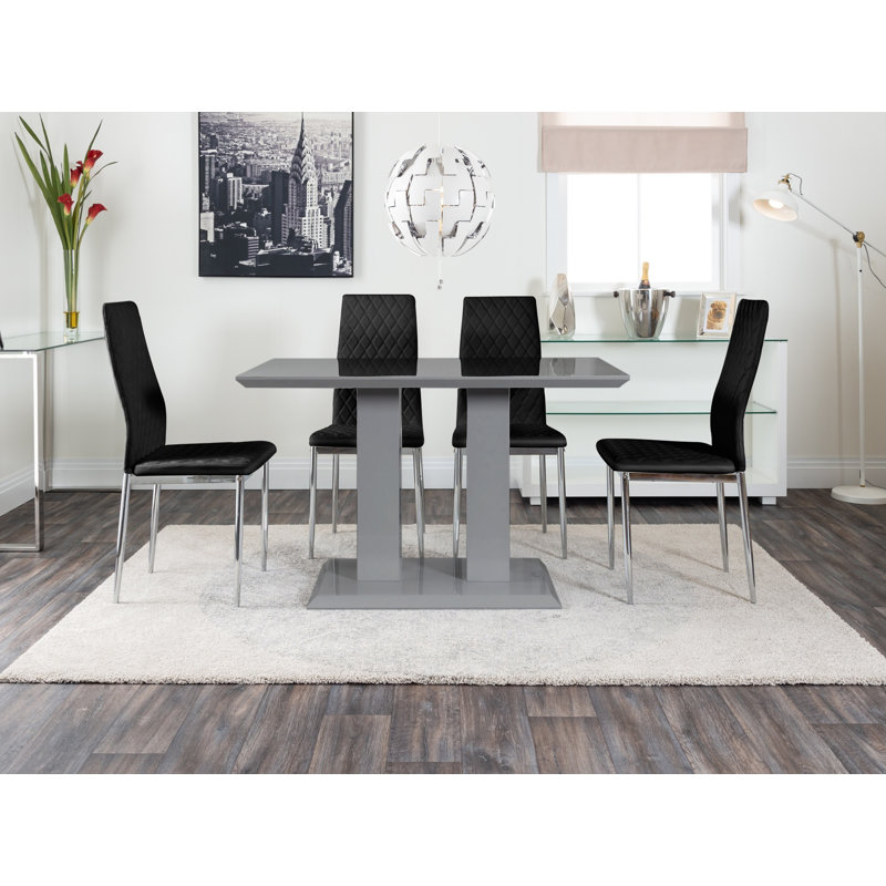 trapp dining set with 4 chairs