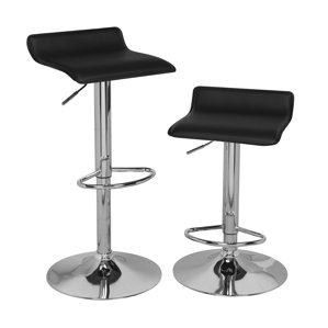 Adjustable Height Swivel Bar Stool (Set of 2) by OneSpace