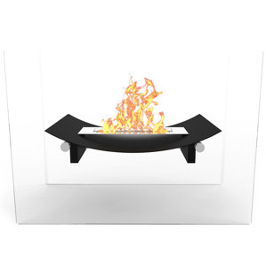 Bow Free Standing Indoor/Outdoor Bio-Ethanol Fireplace by Elite Flame