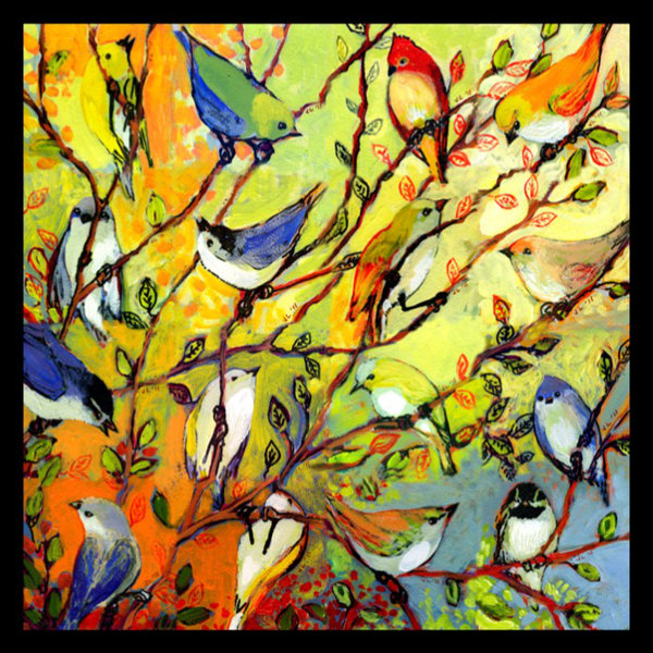 Winston Porter Tree Birdies Colorful Of Birds In A Tree Framed