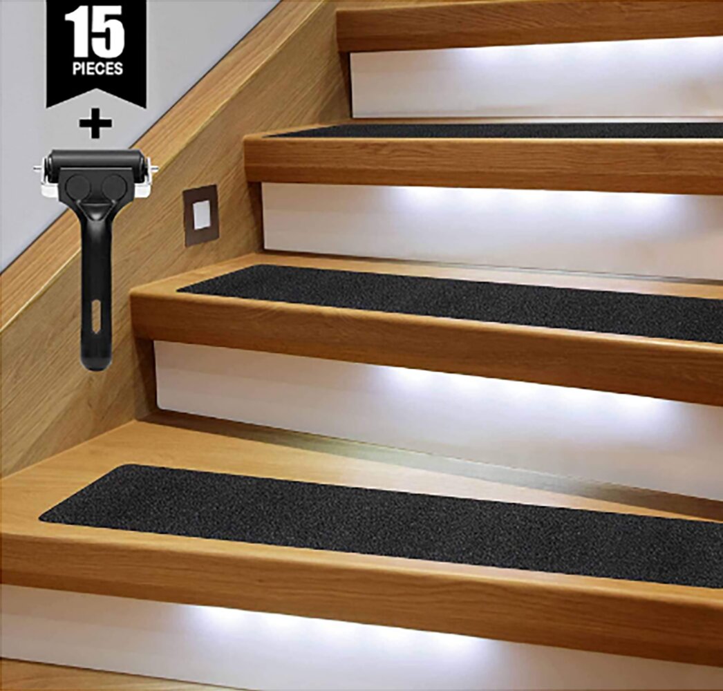 6"x30" 10 -Packs Black 6”x30” Anti Slip Tape Outdoor Stair Treads Non-Slip 