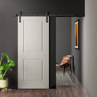 Ltl Home Products Paneled Pvc Vinyl Millbrooke Barn Door With Installation Hardware Kit Reviews Wayfair