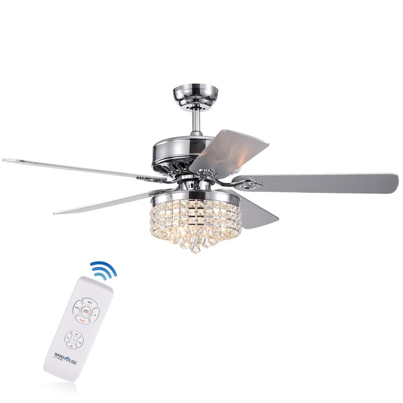 House of Hampton® 52" Colmont 5 - Blade Ceiling Fan with ...