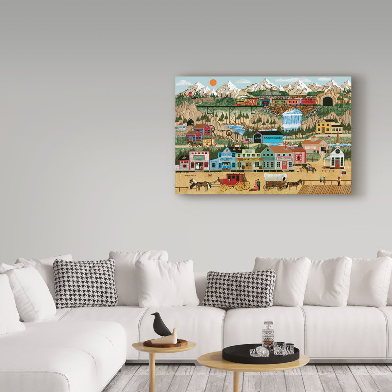 Trademark Art Lehi Valley Acrylic Painting Print On Wrapped