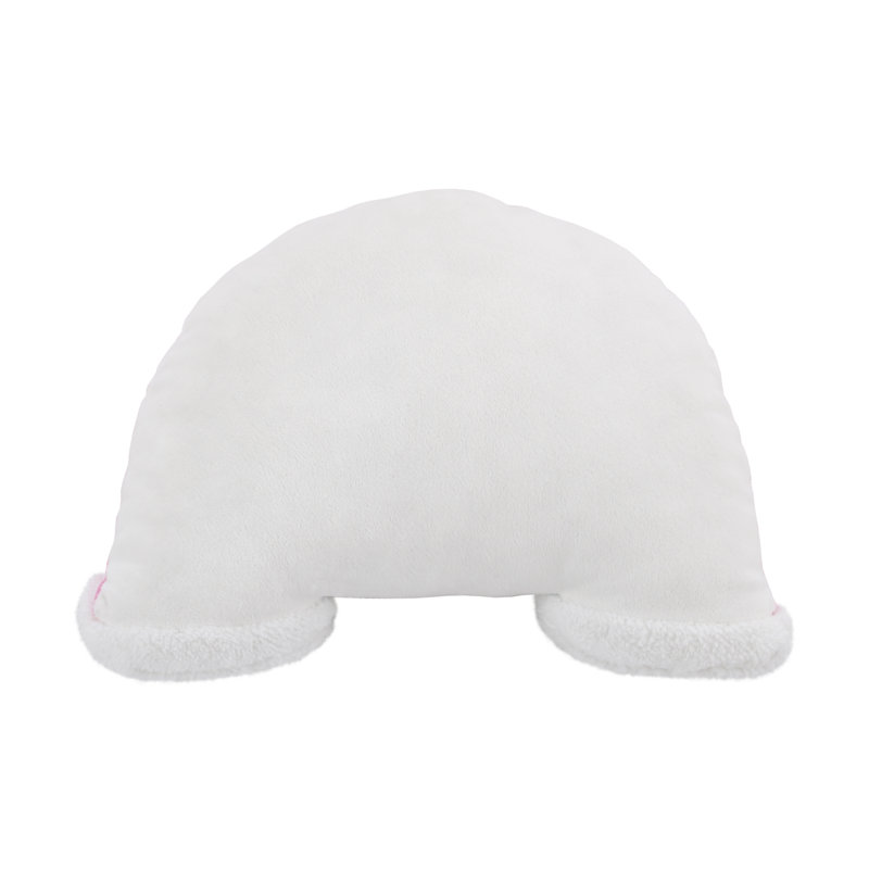 Harriet Bee Midlothian Rainbow Shaped Plush With Clouds Bolster Pillow Reviews Wayfair