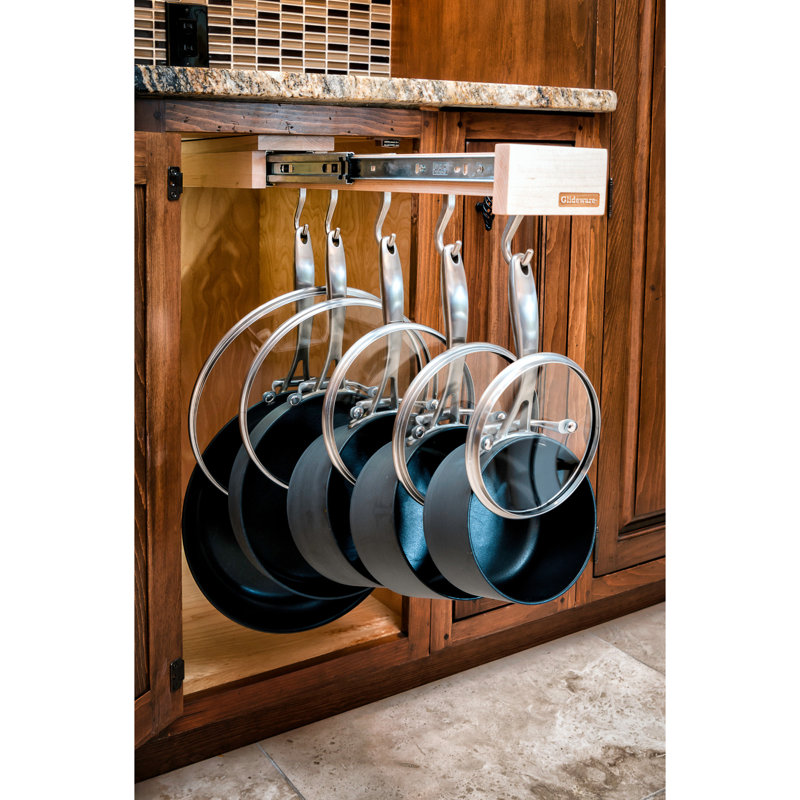 Glideware Kitchen Pot And Pan Organizer Hook With Ball Glideware Kitchen Pot And Pan Organizer Hook With Ball Bearing Slide System