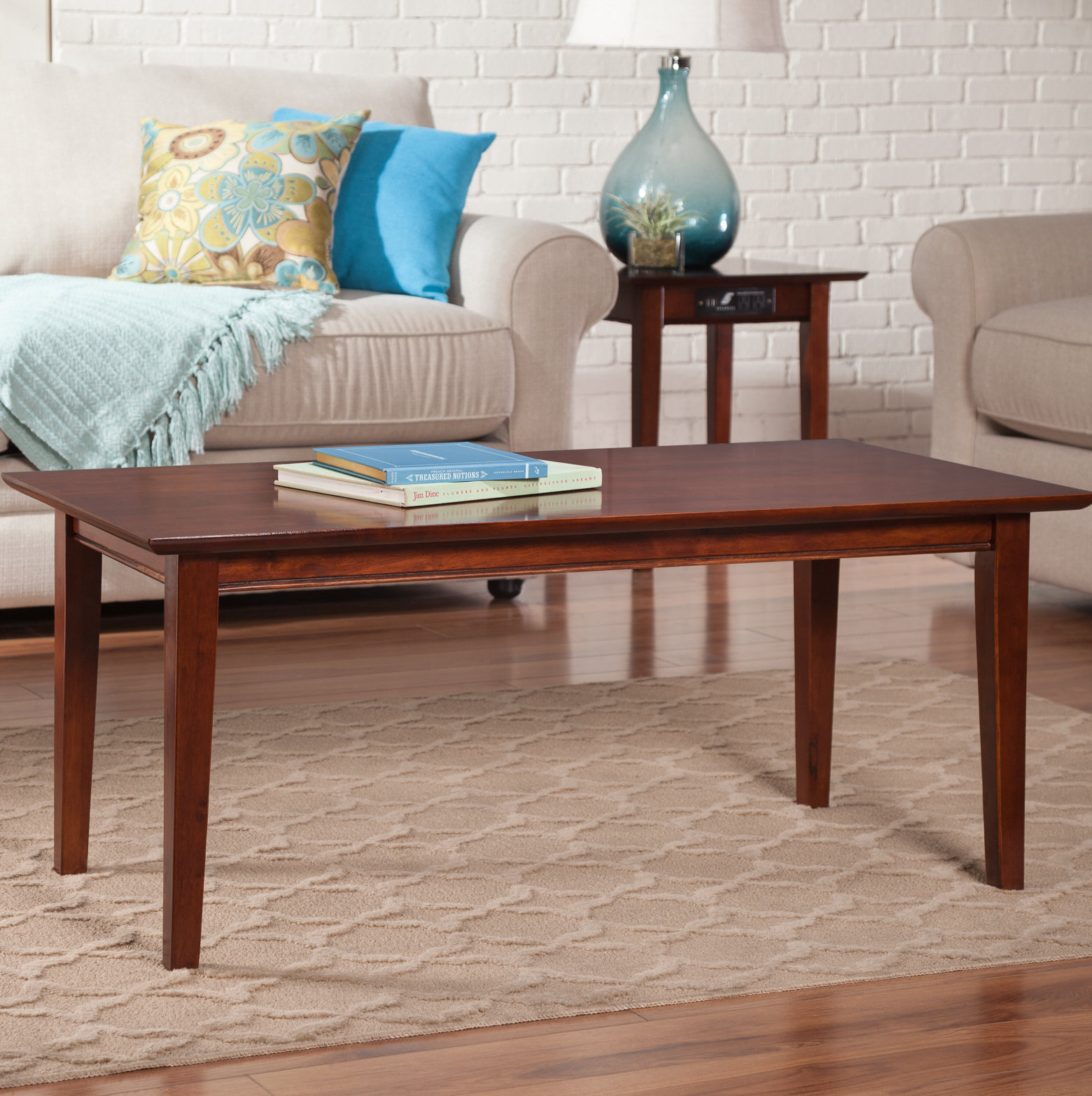 Charlton Home Ithaca Solid Wood Frame Coffee Table Reviews Wayfair