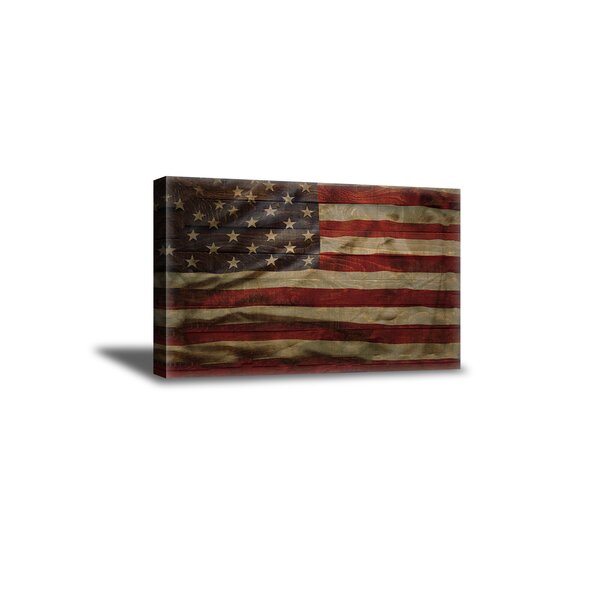 HD American Flag Wall Art Decor Prints Landscape Poster Canvas Art 32 inches Width by 16 inches Wall Art for Bedroom Living Room Large Canvas Art Wall Decor 