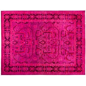 Vibrance Hand-Knotted Pink Area Rug