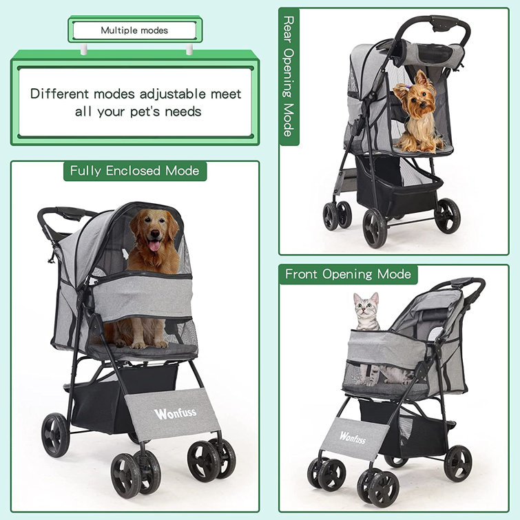 enclosed pet stroller