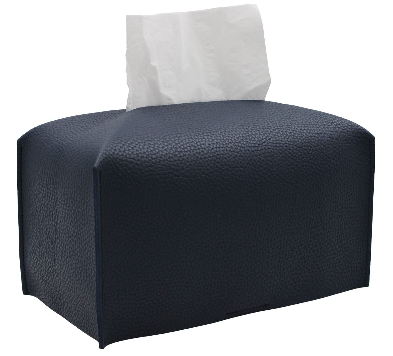 PU Leather Tissue Box Cover Pump Paper Hotel Car Office Napkin Holder Case T 