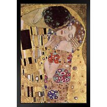 ArtWall Gustav Klimts Avenue in The Park 4 Piece Square Floater Framed Canvas Set 36 by 36