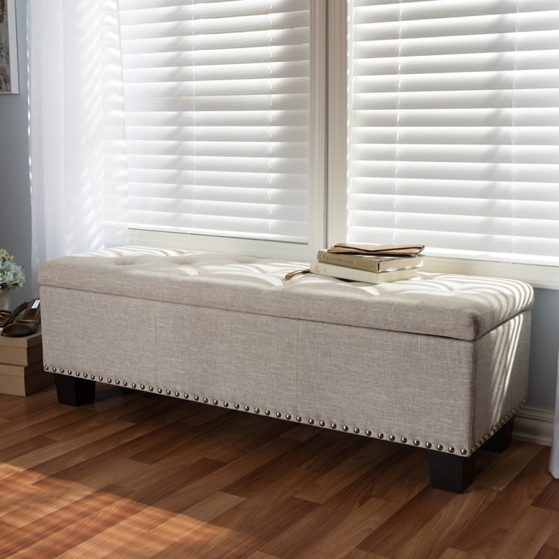 Back Bay Upholstered Storage Bench