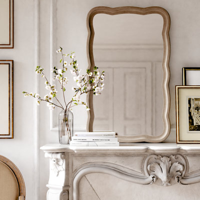 Lucie Shabby Elegance Scallop Accent Mirror