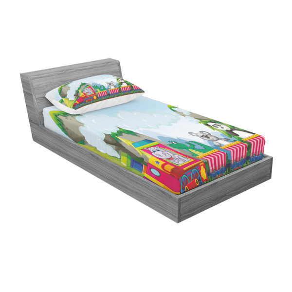 train sheet set twin