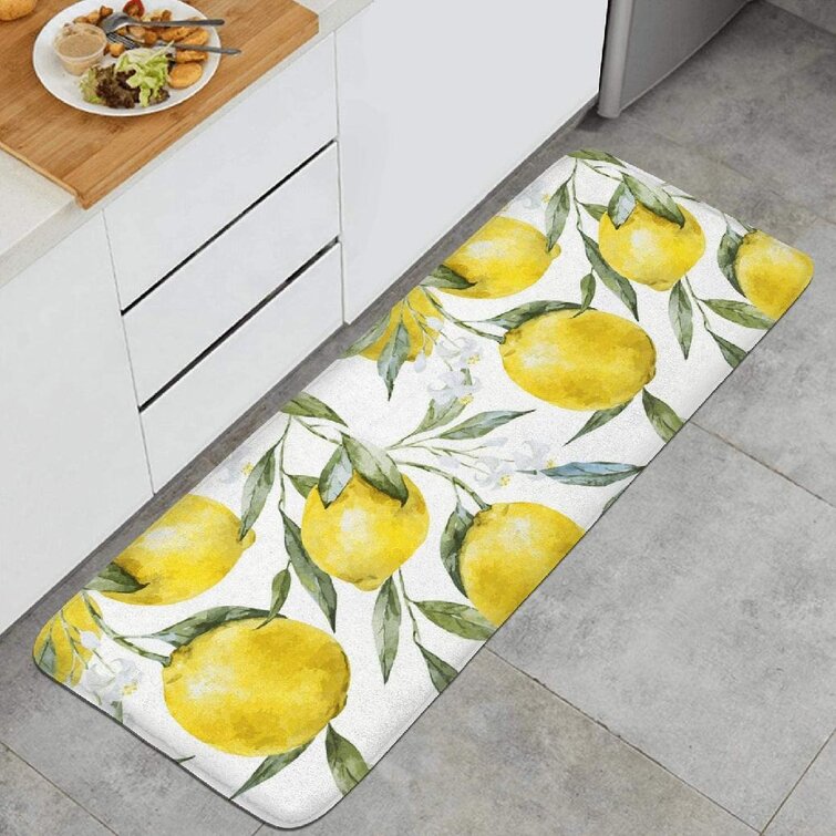 Sweet Citrus Lemon Kitchen Mat
