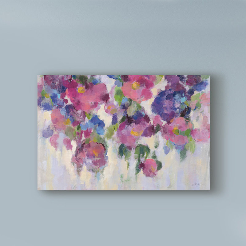 House Of Hampton Pink And Blue I Crop Acrylic Painting Print On
