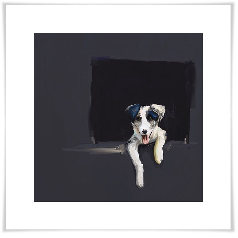 Wrought Studio Best Friend Border Collie Puppy Acrylic Painting