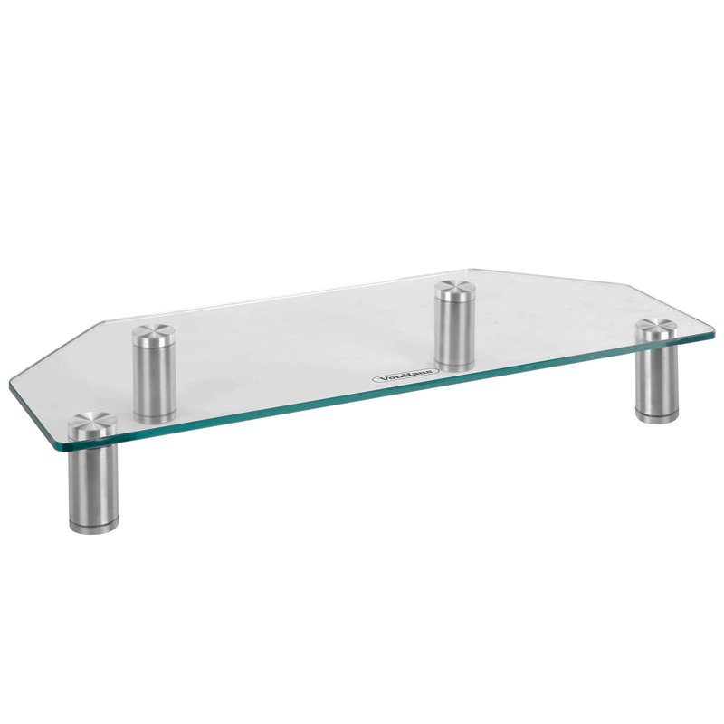 Vonhaus Glass Corner Monitor Stand Reviews Wayfair