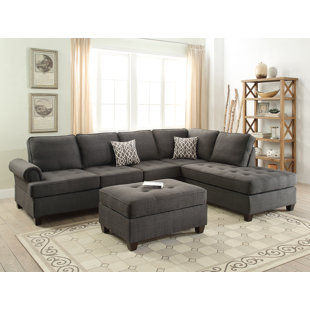 Go to store & view more images Bobkona Azura Reversible Sectional by Poundex
