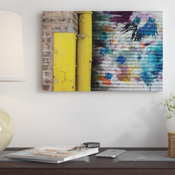 East Urban Home Garage Door By Kent Youngstrom Wall Art On Wrapped Canvas Wayfair