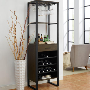 Tall Narrow Bar Cabinet Wayfair Deyoung Bar Cabinet