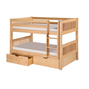 Oakwood Full Over Full Bunk Bed with Storage