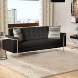 Myron Contemporary Leather Sofa
