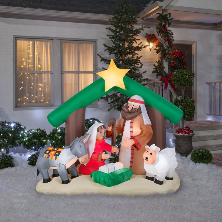 Gemmy Industries Holy Family Nativity Scene & Reviews | Wayfair